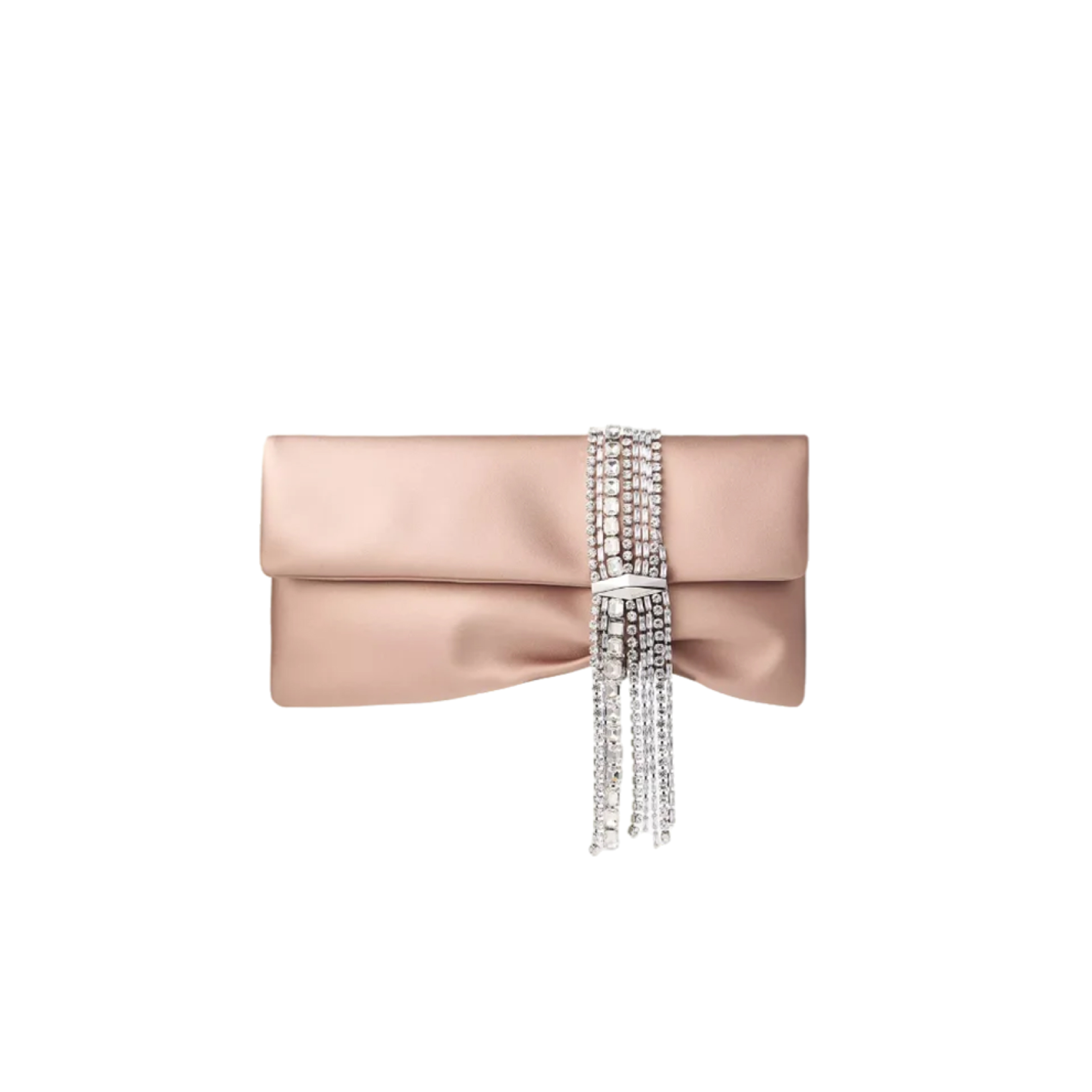JIMMY CHOO ZANDRA EVENING BAG IN BEIGE ZANDRADUR0C3537 (30*15.5*2.5cm) 